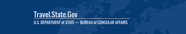 Header of U.S. State Department website.